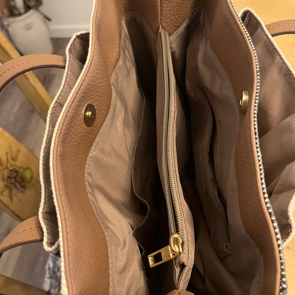 Relic Brown and Blue Nautical Tote Bag - Picture 4 of 5